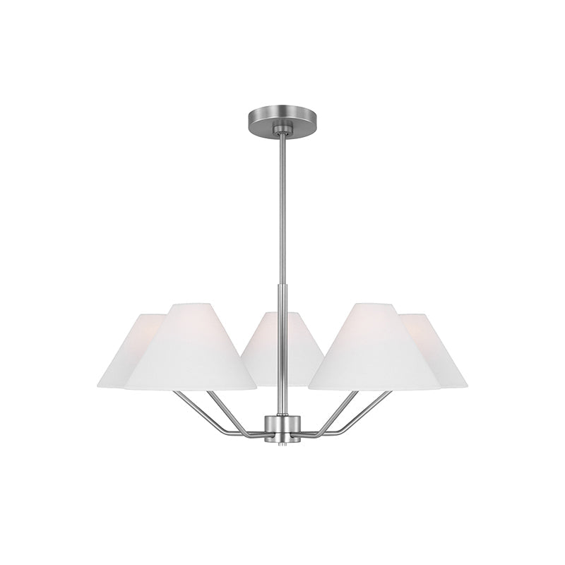 Burke Chandelier - Elegant Design with Dimmable LED Lights and Crystal