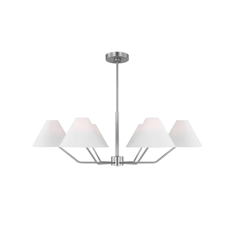 Burke Chandelier - Elegant Design with Dimmable LED Lights and Crystal