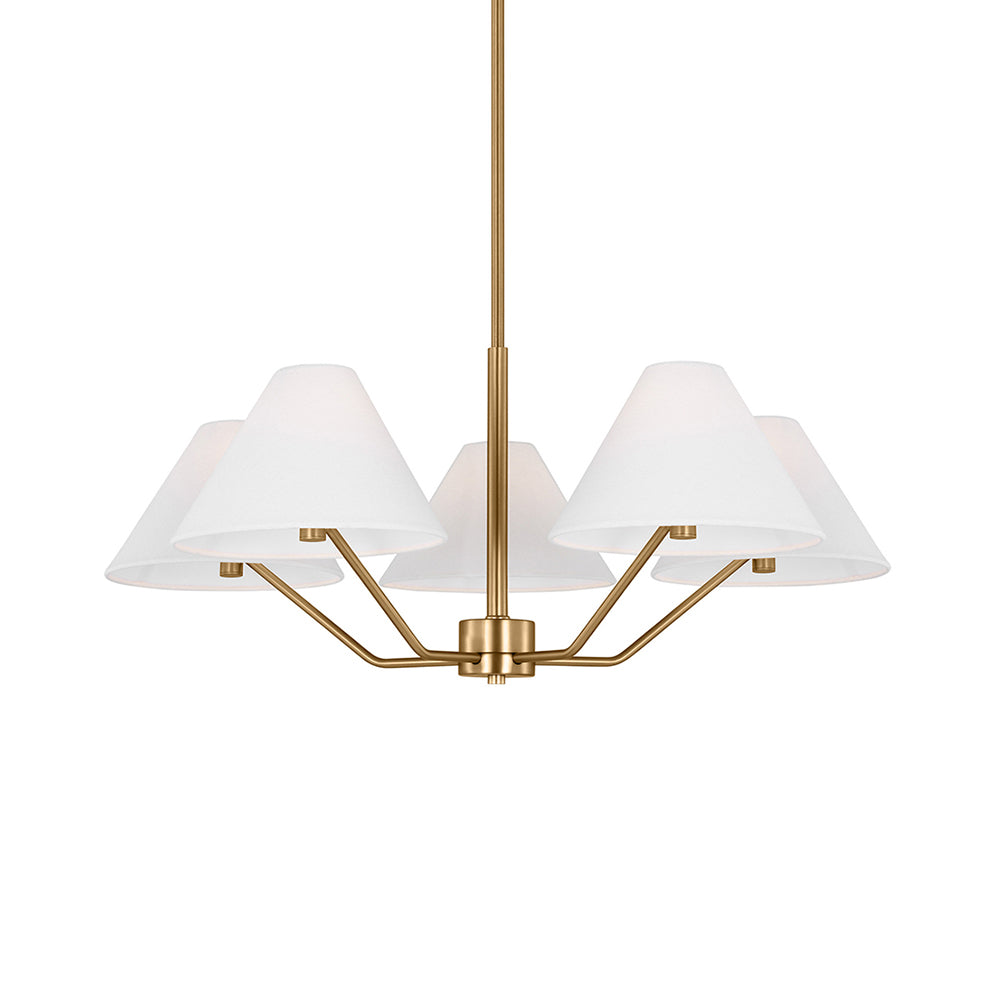 Burke Chandelier - Elegant Design with Dimmable LED Lights and Crystal