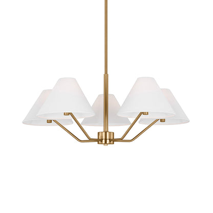 Burke Chandelier - Elegant Design with Dimmable LED Lights and Crystal