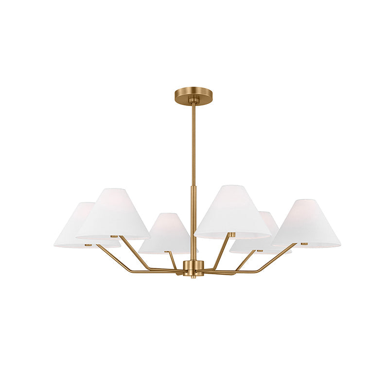 Burke Chandelier - Elegant Design with Dimmable LED Lights and Crystal