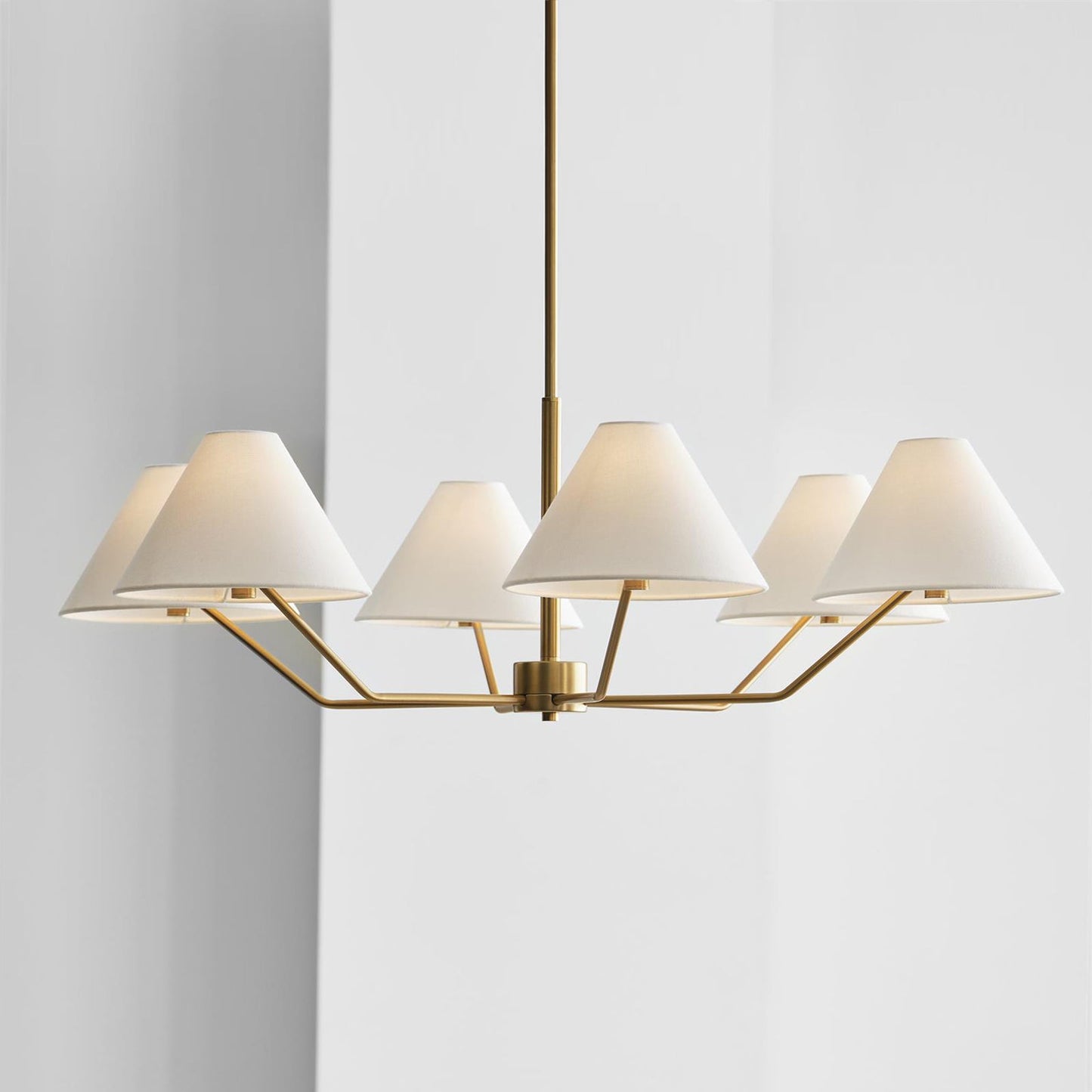 Burke Chandelier - Elegant Design with Dimmable LED Lights and Crystal