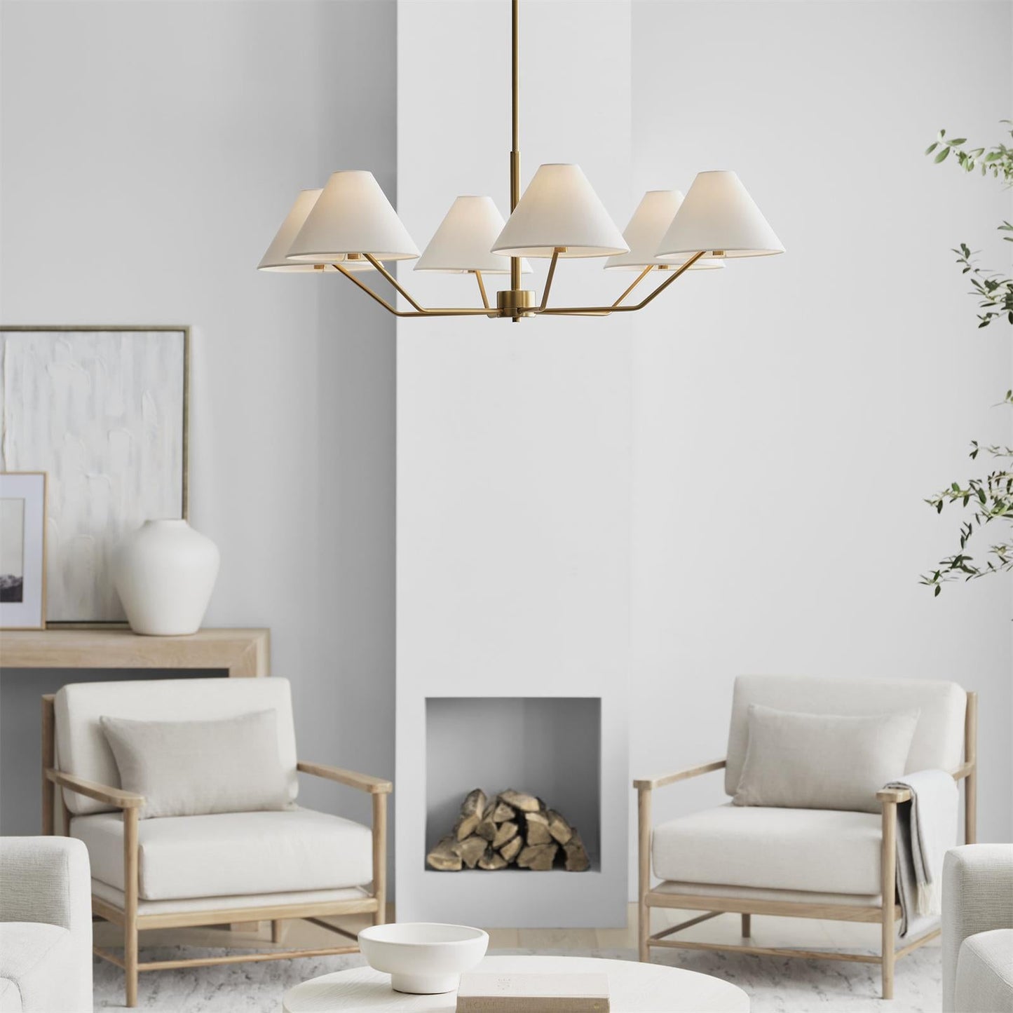 Burke Chandelier - Elegant Design with Dimmable LED Lights and Crystal