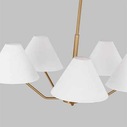 Burke Chandelier - Elegant Design with Dimmable LED Lights and Crystal