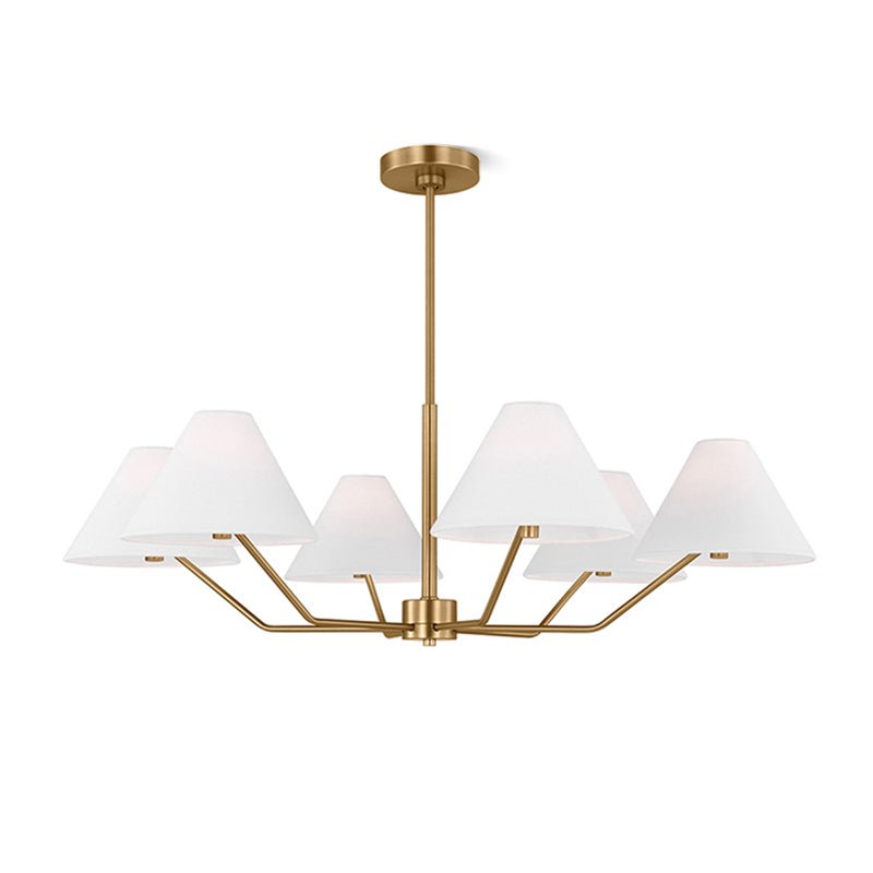 Burke Chandelier - Elegant Design with Dimmable LED Lights and Crystal