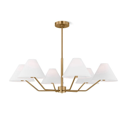 Burke Chandelier - Elegant Design with Dimmable LED Lights and Crystal