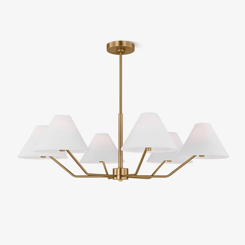 Burke Chandelier - Elegant Design with Dimmable LED Lights and Crystal