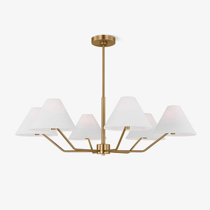 Burke Chandelier - Elegant Design with Dimmable LED Lights and Crystal