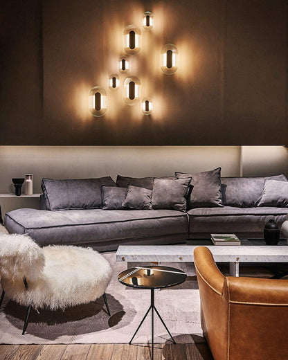 Modern Button Wall Lamp - Adjustable Brightness & Energy Efficient Des