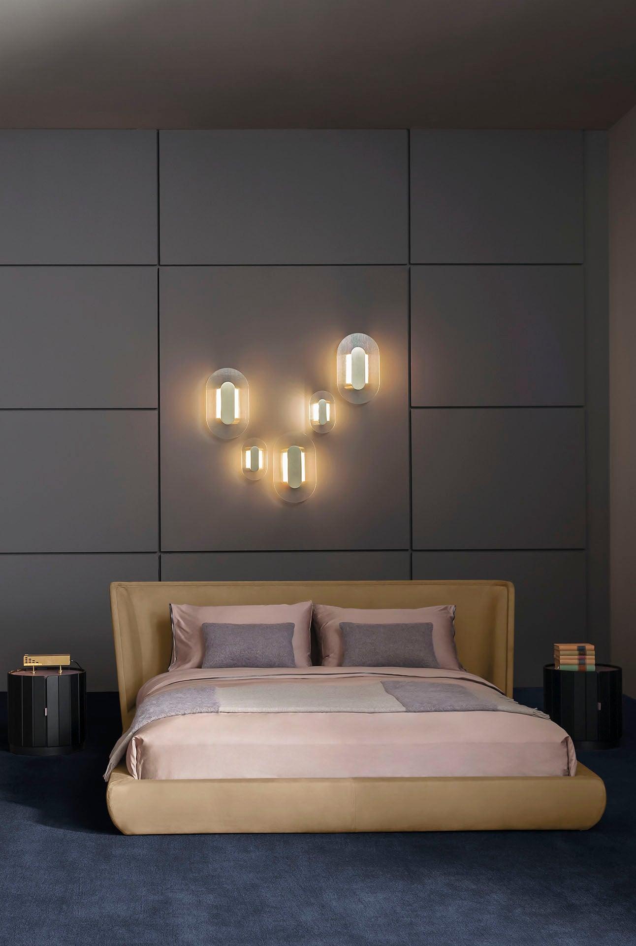 Modern Button Wall Lamp - Adjustable Brightness & Energy Efficient Des