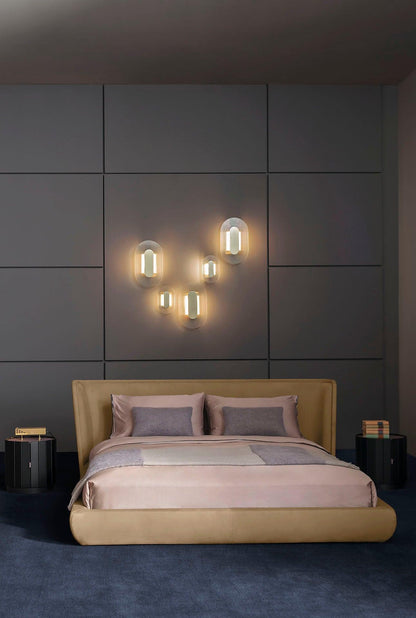 Modern Button Wall Lamp - Adjustable Brightness & Energy Efficient Des