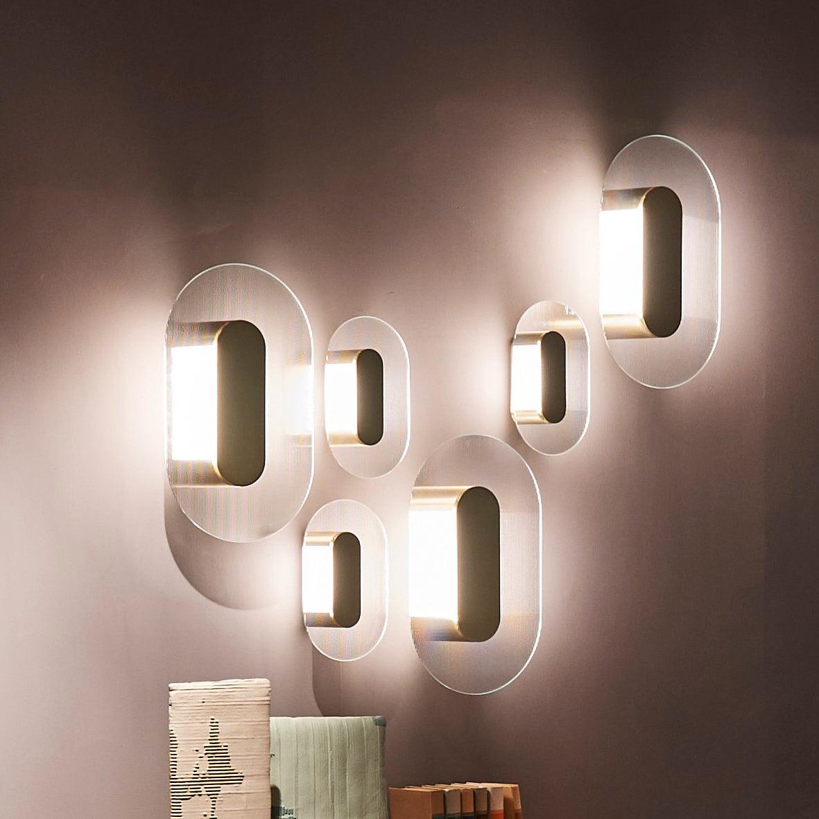 Modern Button Wall Lamp - Adjustable Brightness & Energy Efficient Des