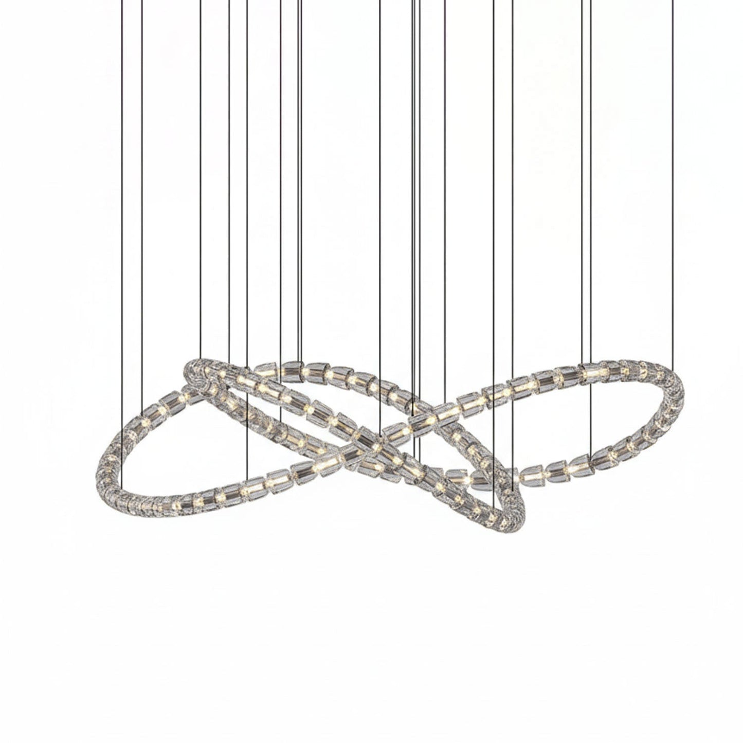 Gabriel Chrome Chandelier - Elegant Design with Adjustable Height & LE
