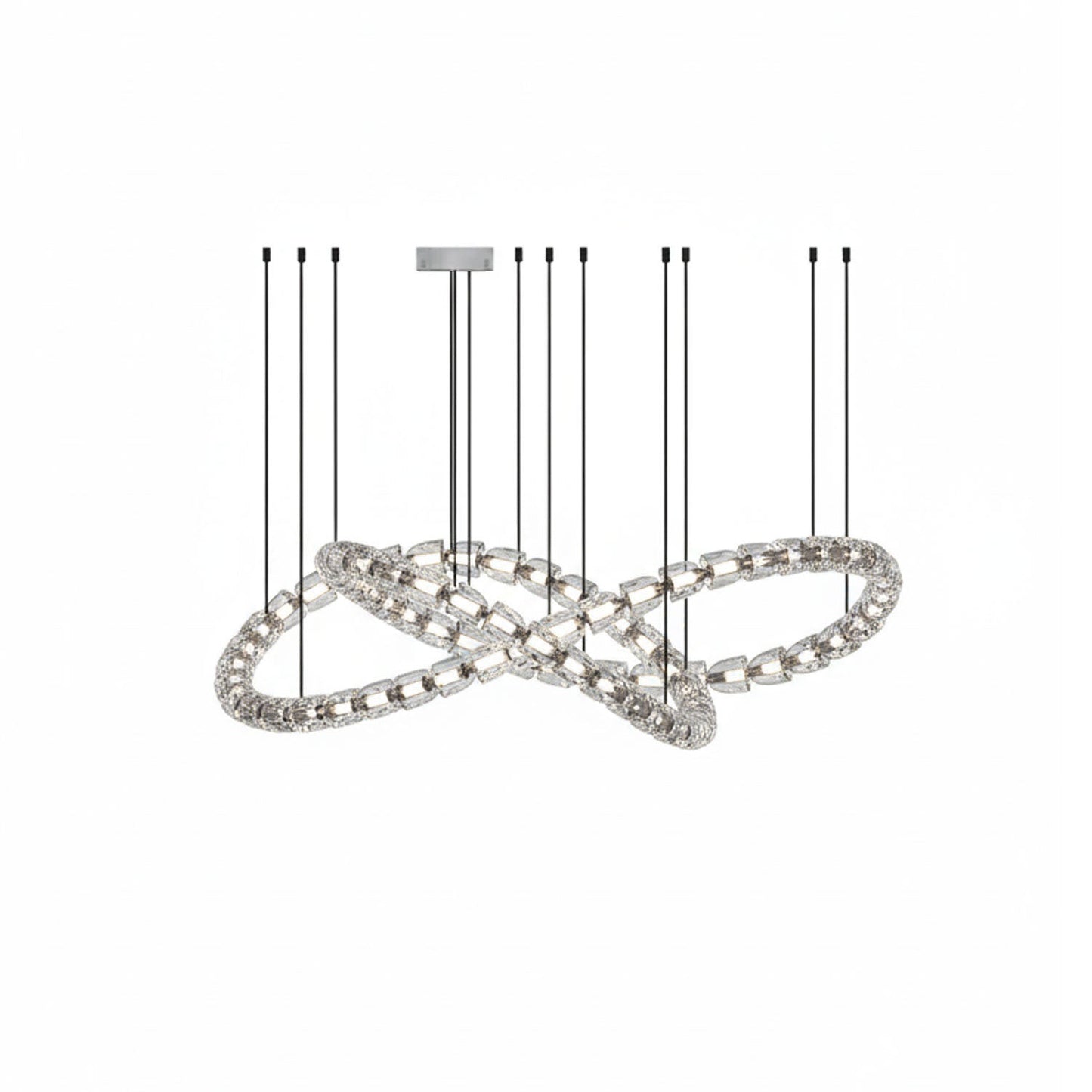 Gabriel Chrome Chandelier - Elegant Design with Adjustable Height & LE