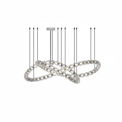 Gabriel Chrome Chandelier - Elegant Design with Adjustable Height & LE