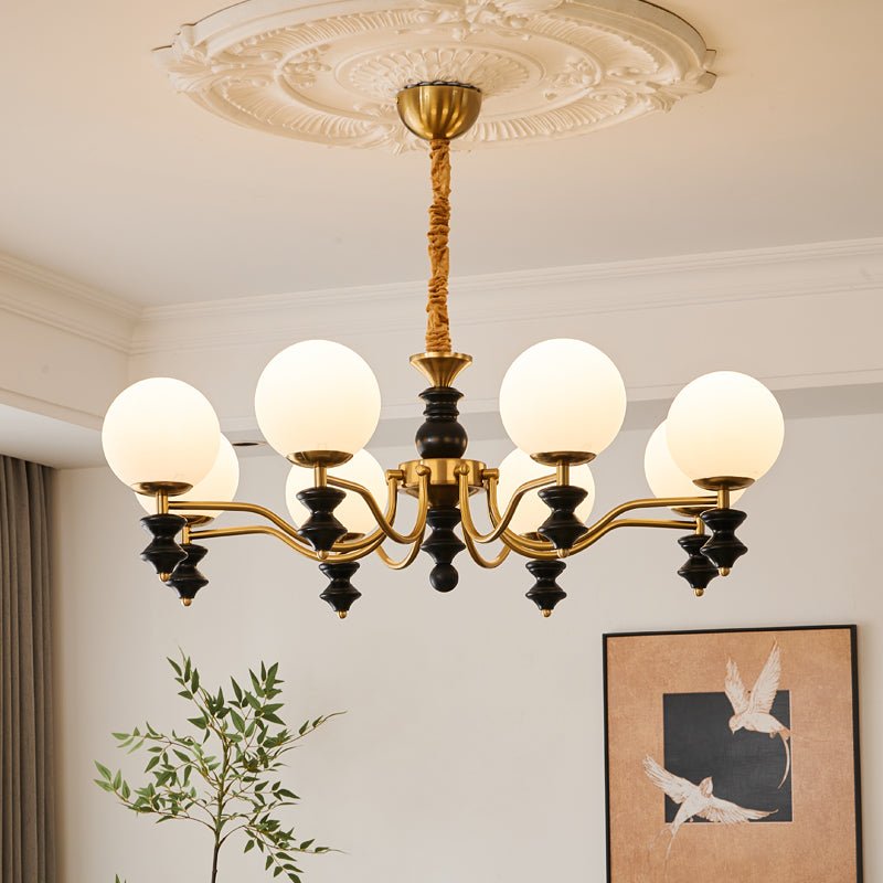 Cadence Chandelier - Elegant Design with Adjustable Height & LED Light