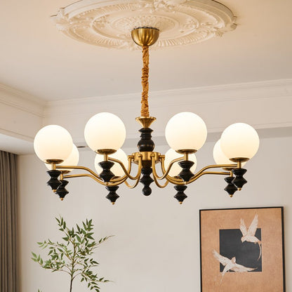 Cadence Chandelier - Elegant Design with Adjustable Height & LED Light