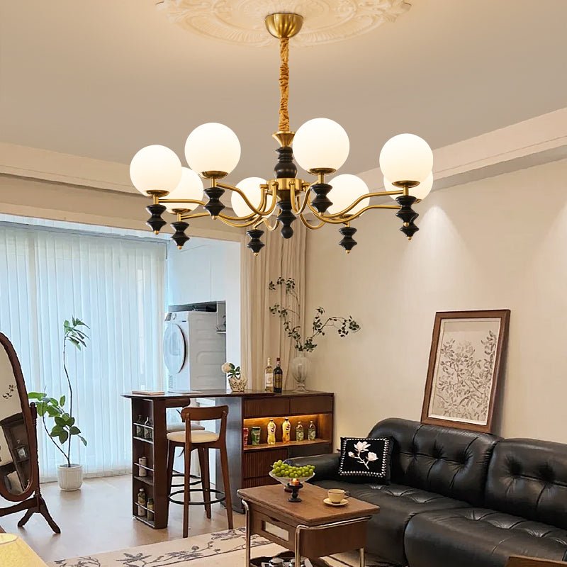 Cadence Chandelier - Elegant Design with Adjustable Height & LED Light