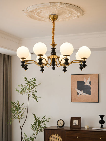 Cadence Chandelier - Elegant Design with Adjustable Height & LED Light