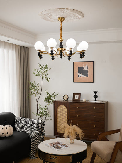 Cadence Chandelier - Elegant Design with Adjustable Height & LED Light