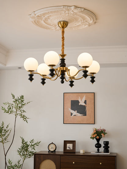 Cadence Chandelier - Elegant Design with Adjustable Height & LED Light