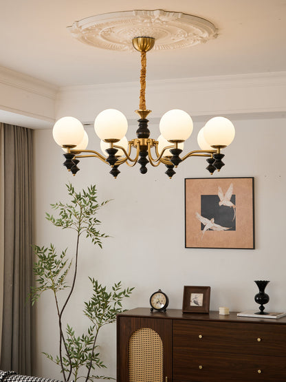 Cadence Chandelier - Elegant Design with Adjustable Height & LED Light