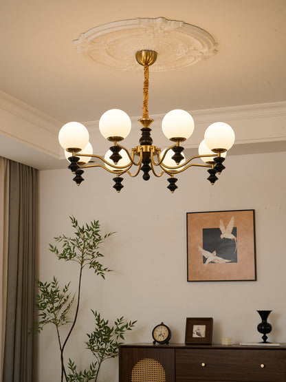 Cadence Chandelier - Elegant Design with Adjustable Height & LED Light