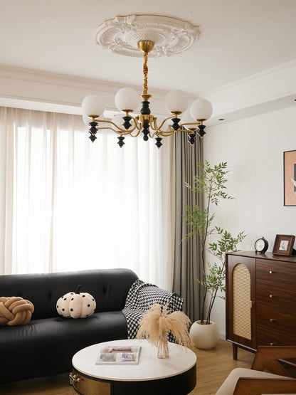 Cadence Chandelier - Elegant Design with Adjustable Height & LED Light