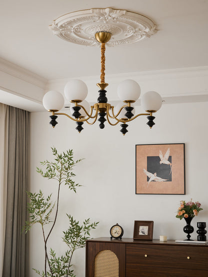 Cadence Chandelier - Elegant Design with Adjustable Height & LED Light