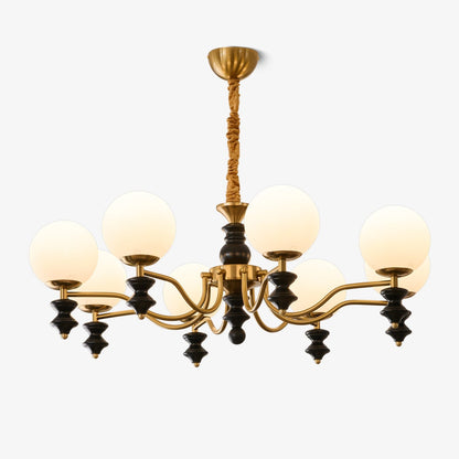 Cadence Chandelier - Elegant Design with Adjustable Height & LED Light