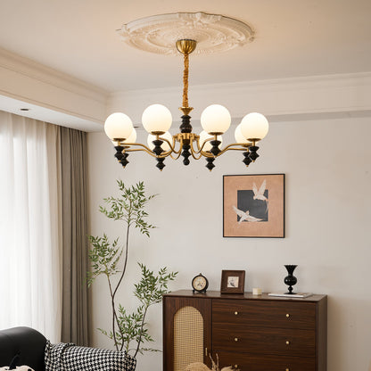 Cadence Chandelier - Elegant Design with Adjustable Height & LED Light