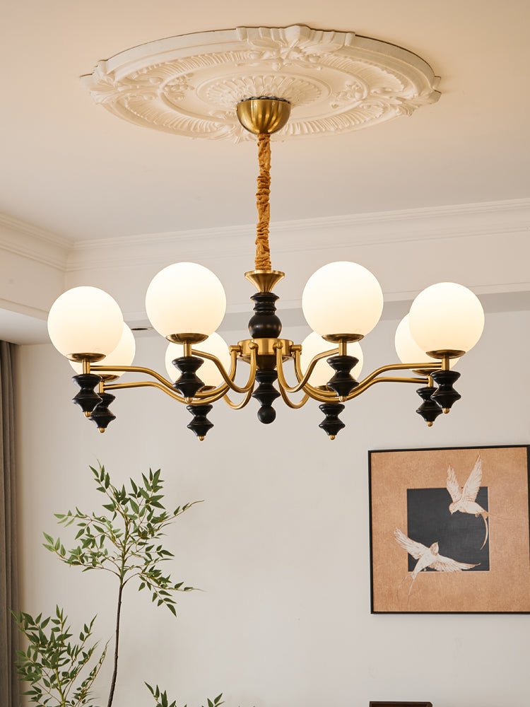 Cadence Chandelier - Elegant Design with Adjustable Height & LED Light