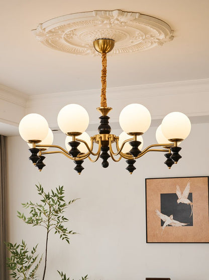 Cadence Chandelier - Elegant Design with Adjustable Height & LED Light