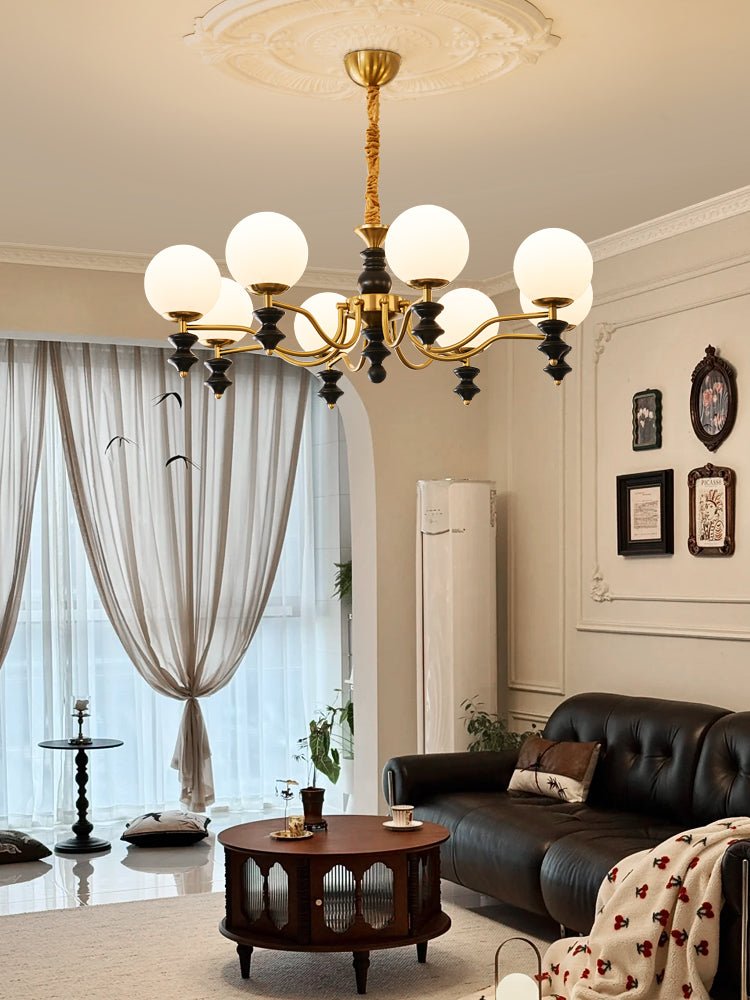 Cadence Chandelier - Elegant Design with Adjustable Height & LED Light