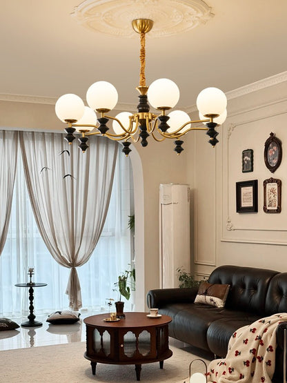 Cadence Chandelier - Elegant Design with Adjustable Height & LED Light