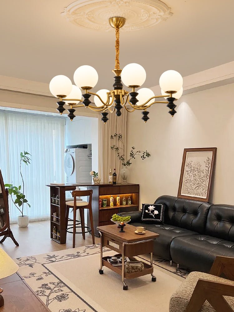 Cadence Chandelier - Elegant Design with Adjustable Height & LED Light