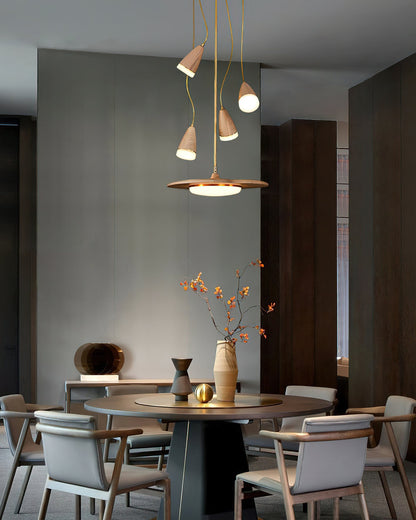 Calder Blossom Chandelier - Elegant Design with Adjustable Height & LE
