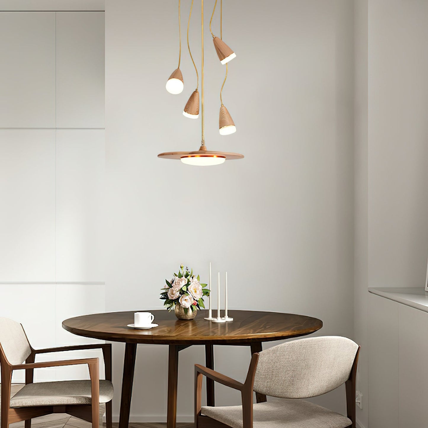 Calder Blossom Chandelier - Elegant Design with Adjustable Height & LE