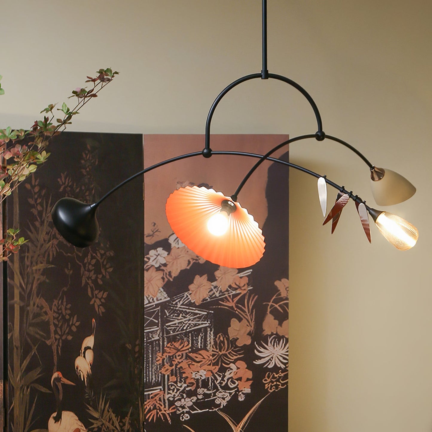 Calibra Mobile Chandelier - Adjustable Height, Energy-Efficient LED Li
