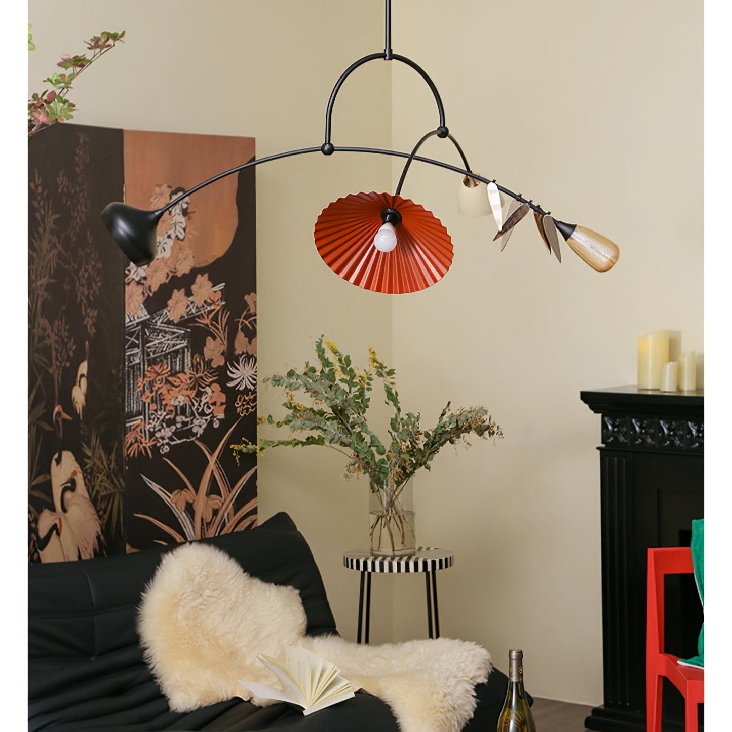 Calibra Mobile Chandelier - Adjustable Height, Energy-Efficient LED Li