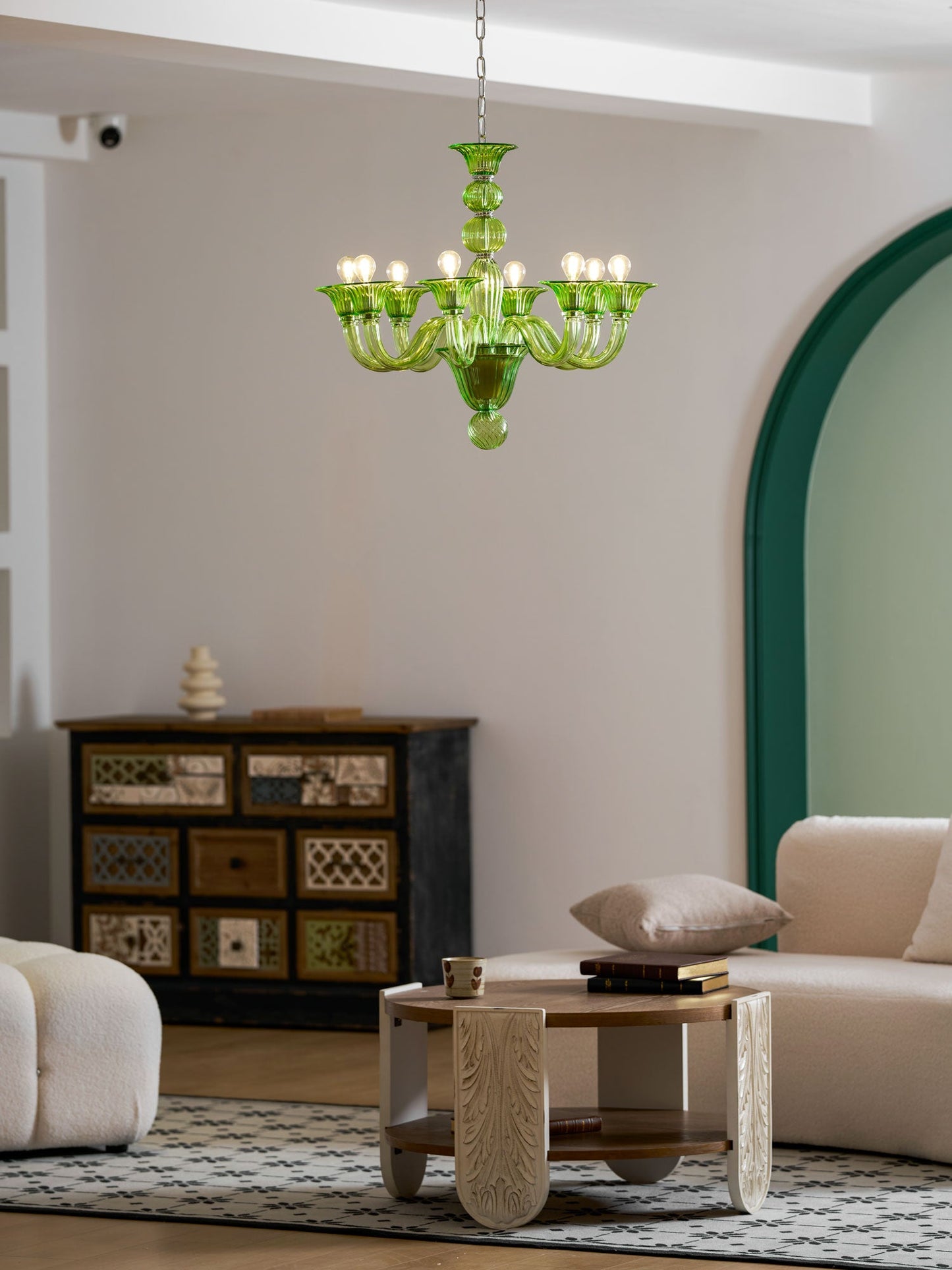 Calle Rafina Chandelier - Elegant Design with Adjustable Height & LED