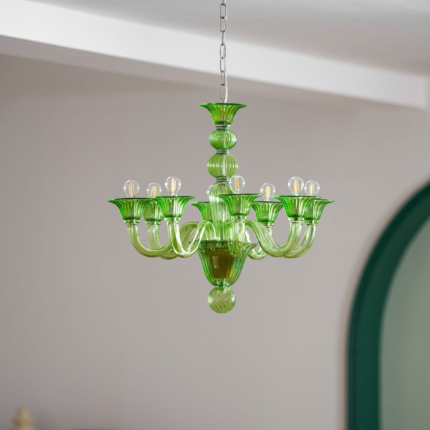 Calle Rafina Chandelier - Elegant Design with Adjustable Height & LED