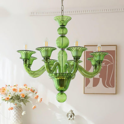 Calle Rafina Chandelier - Elegant Design with Adjustable Height & LED