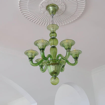 Calle Rafina Chandelier - Elegant Design with Adjustable Height & LED