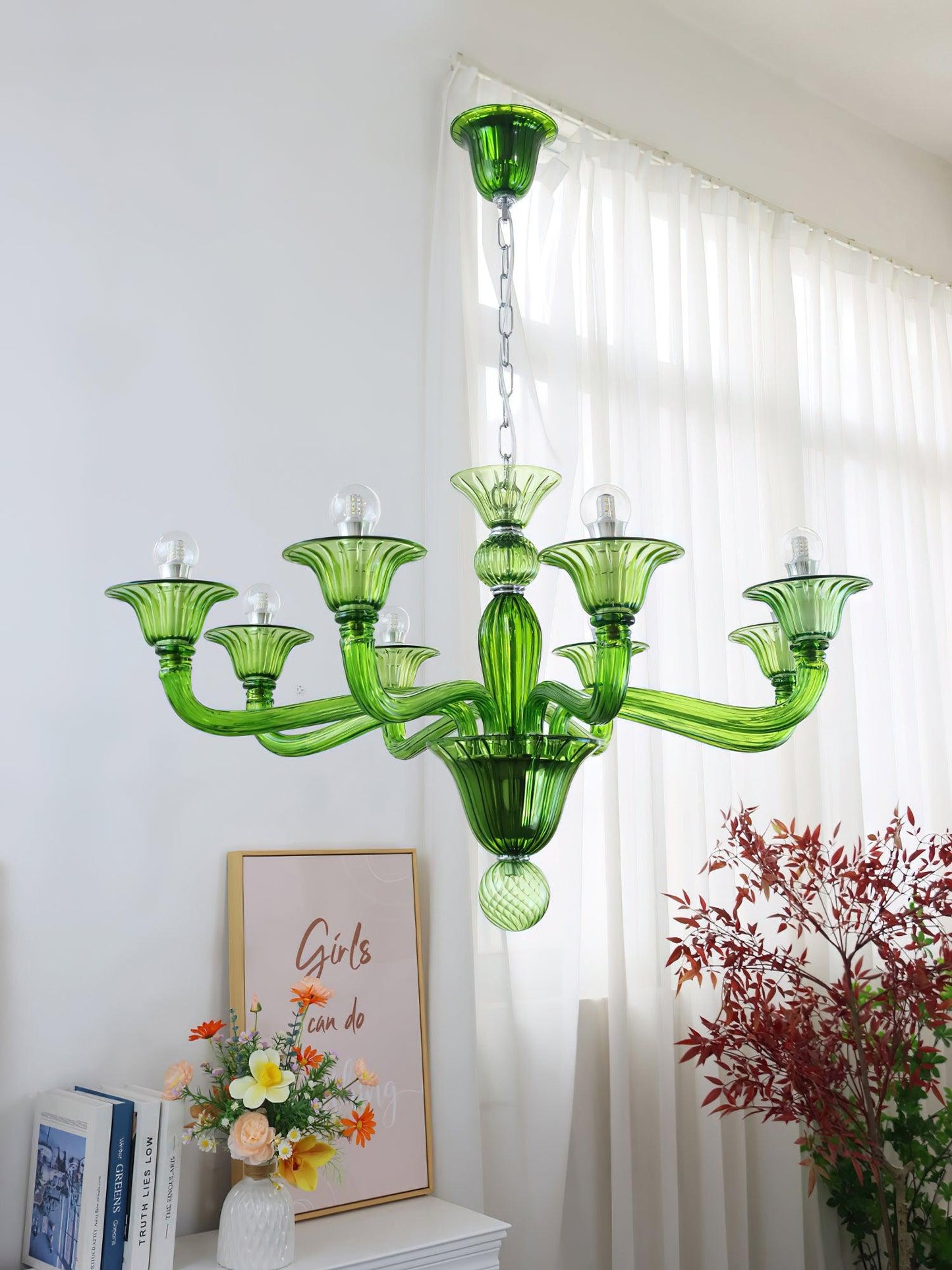 Calle Rafina Chandelier - Elegant Design with Adjustable Height & LED
