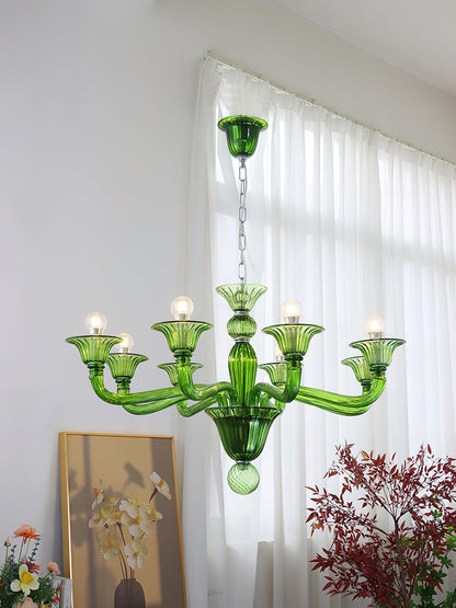 Calle Rafina Chandelier - Elegant Design with Adjustable Height & LED