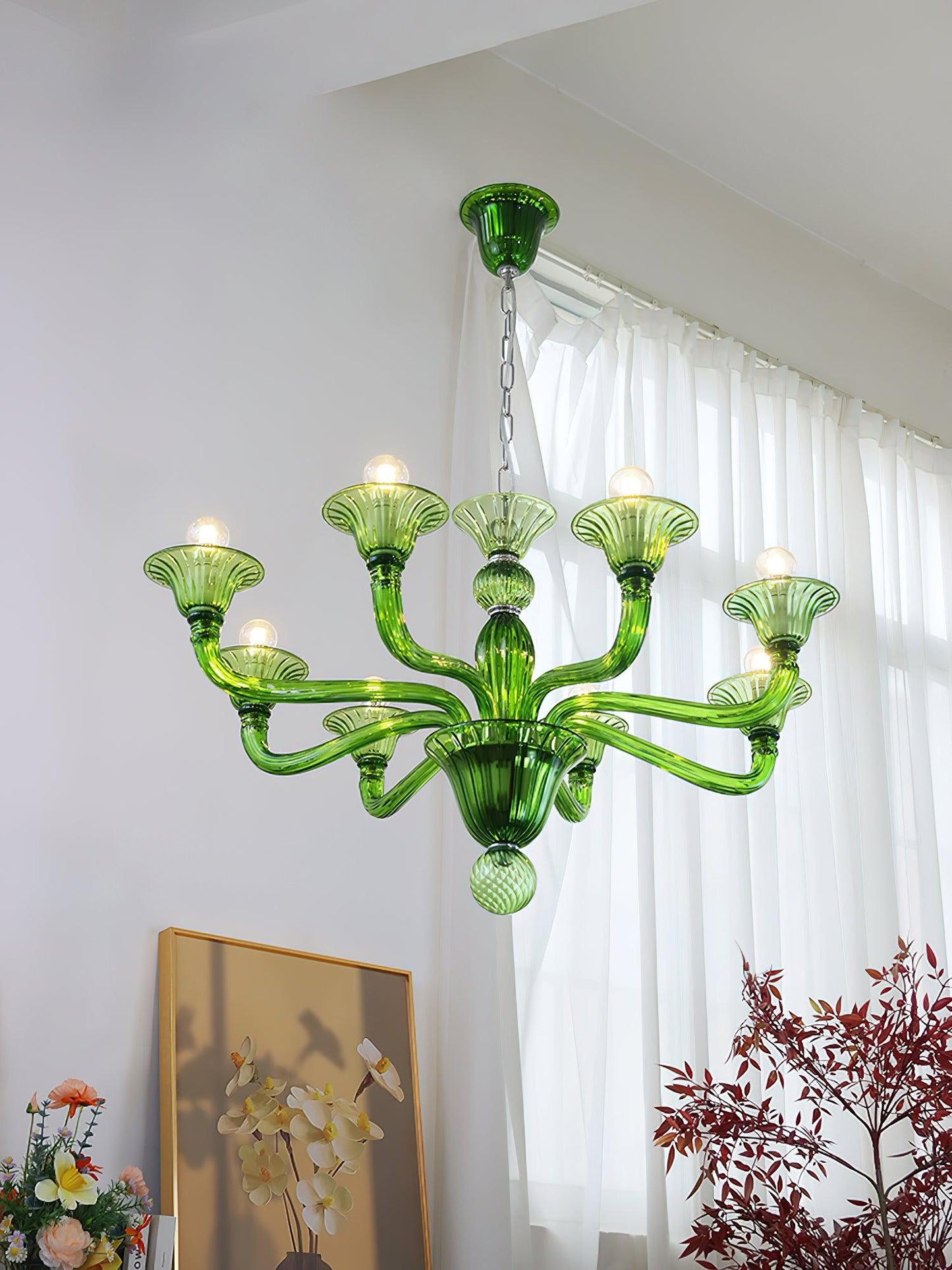 Calle Rafina Chandelier - Elegant Design with Adjustable Height & LED