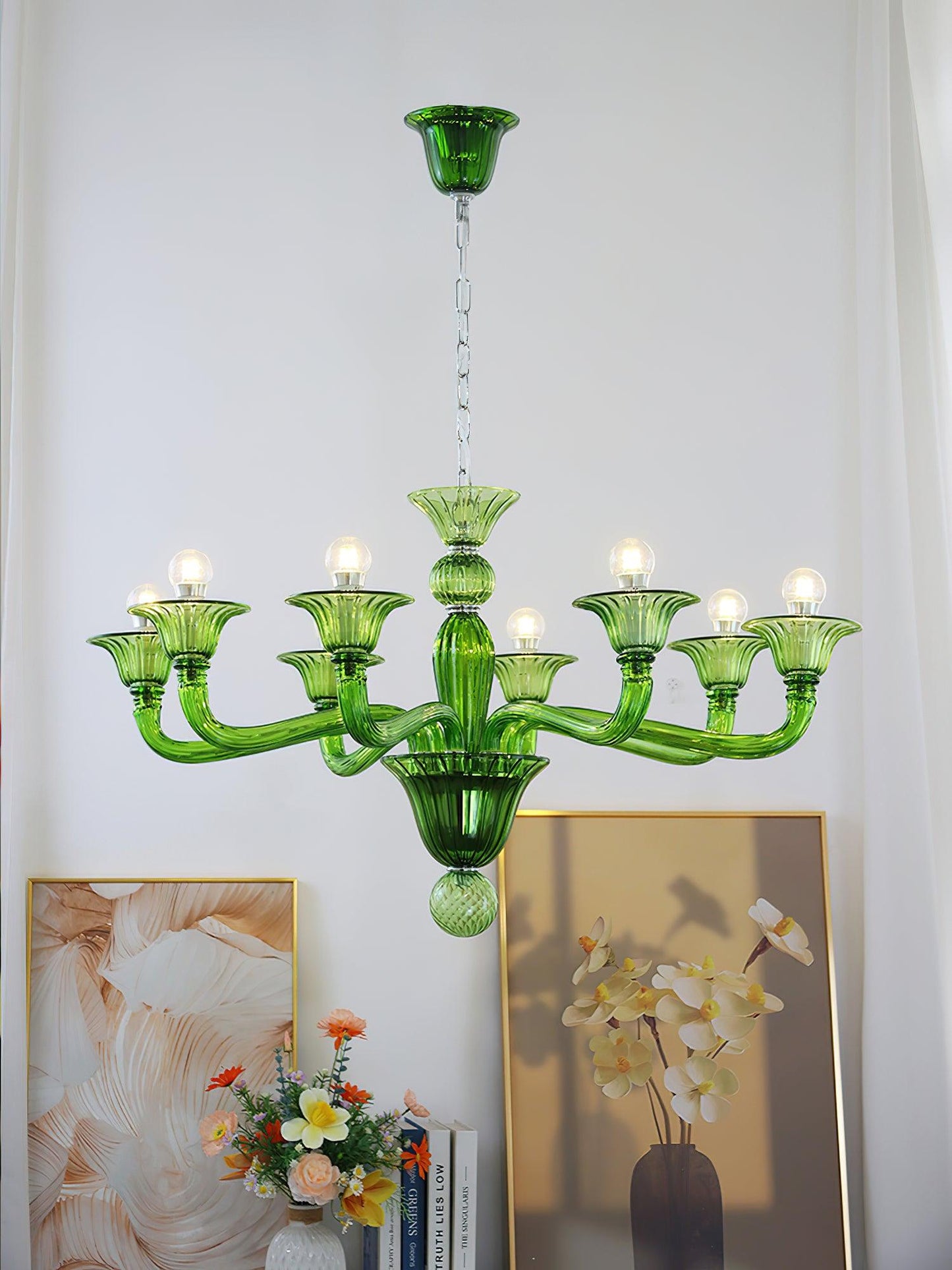 Calle Rafina Chandelier - Elegant Design with Adjustable Height & LED