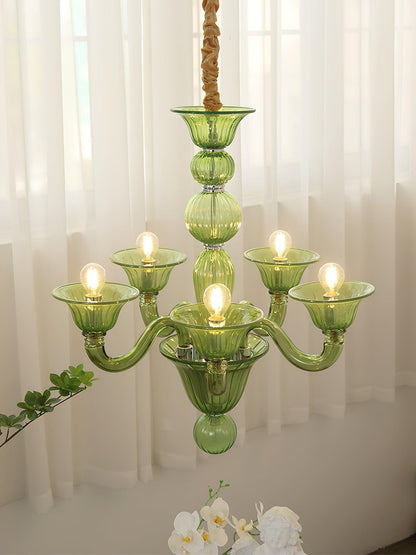 Calle Rafina Chandelier - Elegant Design with Adjustable Height & LED