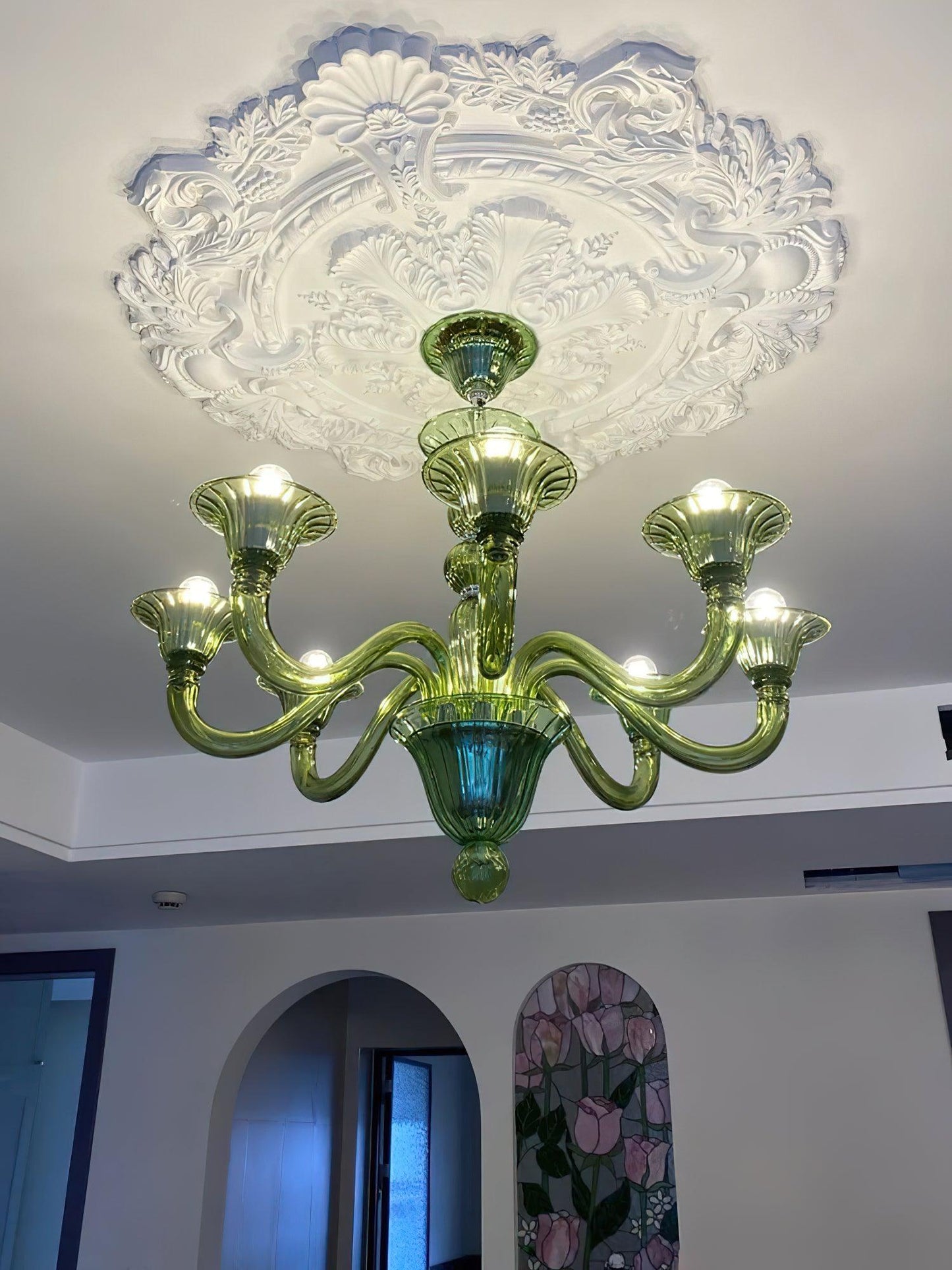 Calle Rafina Chandelier - Elegant Design with Adjustable Height & LED